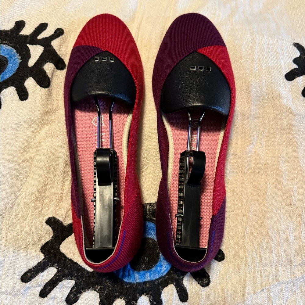 Size 9.5 EUC Rothy’s x Marta Ferri Limited Edition Square Flats